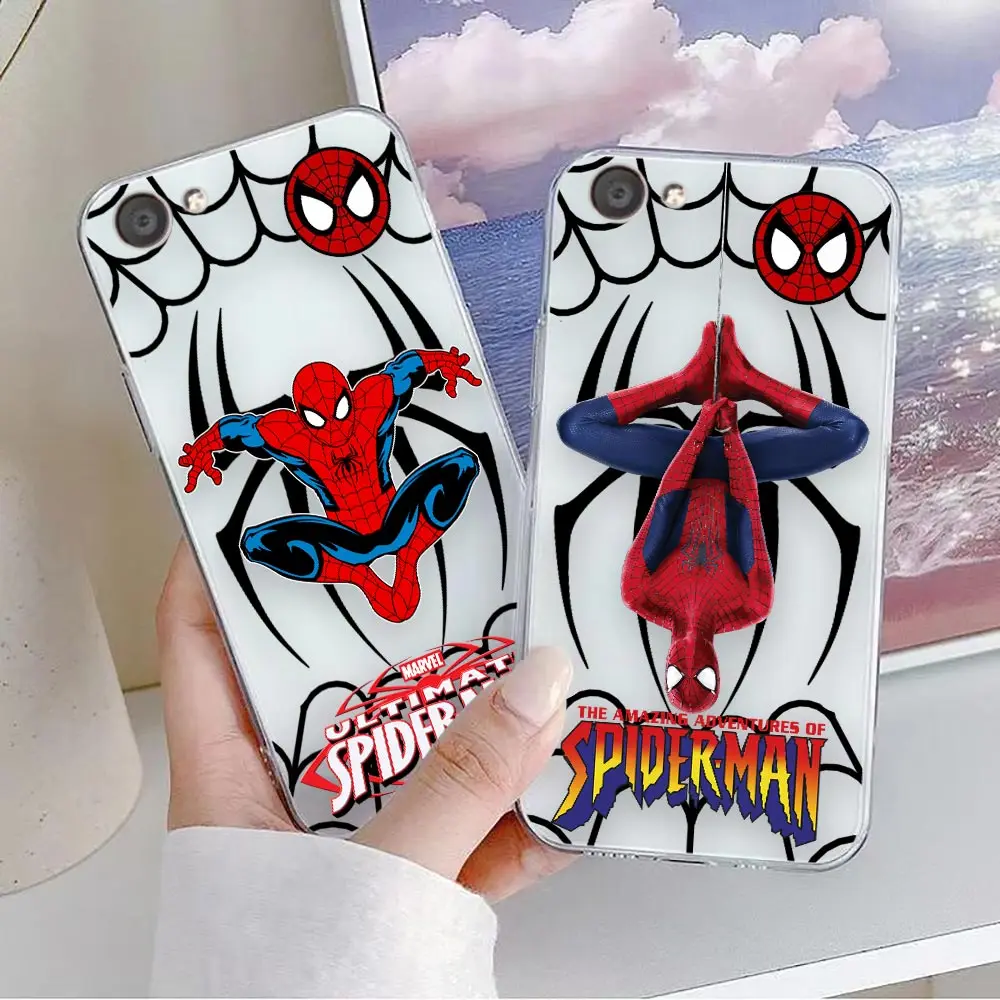 Clear Phone Case For VIVO Y32 Y33S Y50 Y51S Y52S Y53S Y55S Y66 Y77 Y95 Y97 V20 5G 4G Case Funda Shell Marvel Spider-Man Combo