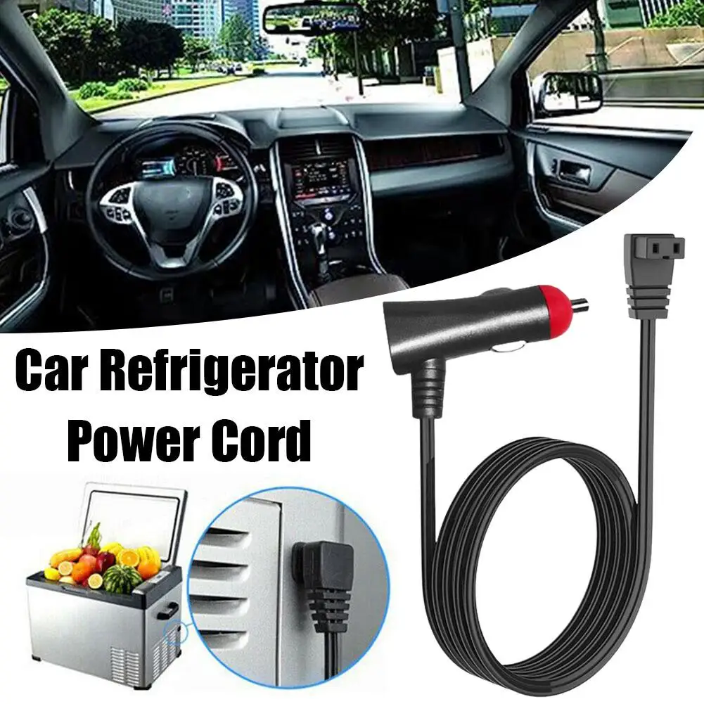 2/3/4m Car Cigarette Lighter Cable 16awg Car Refrigerator Refrigerator Power Extension Heater Car 12-24v Cables Cooler Cabl U9v3