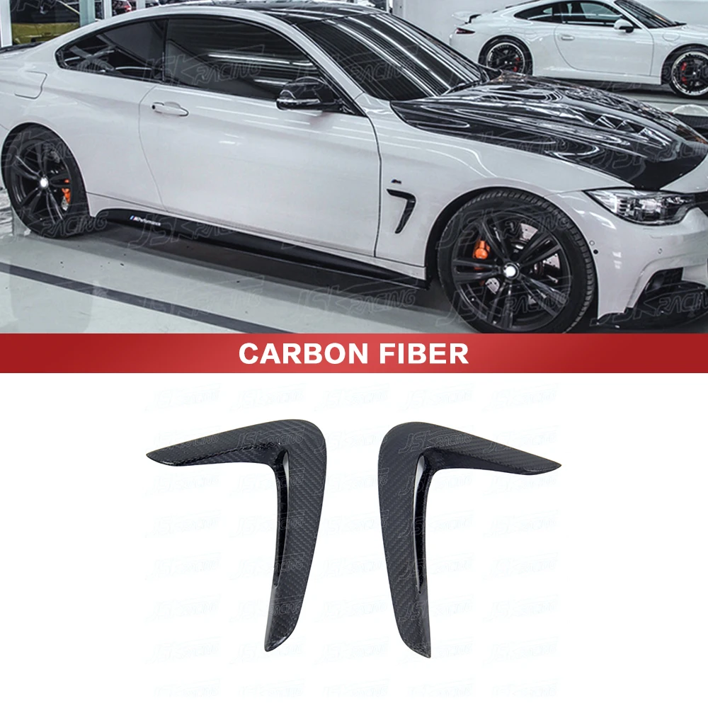 Real Carbon Fiber Front Fender Vent For Bmw 4 Series F32 F33 F36 2013-2016