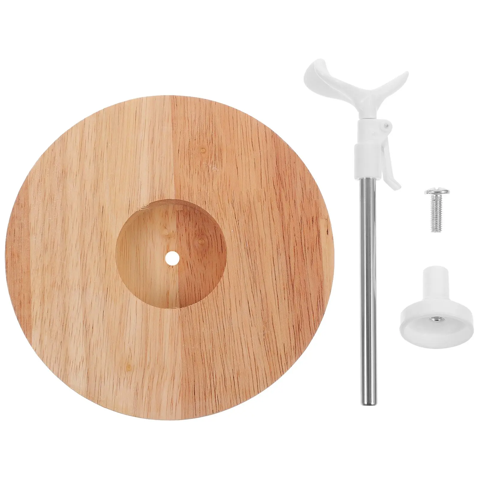 

30cm StandWooden Base 15cm Diameter Adjustable Height 25 5cm Display Action Figure Support