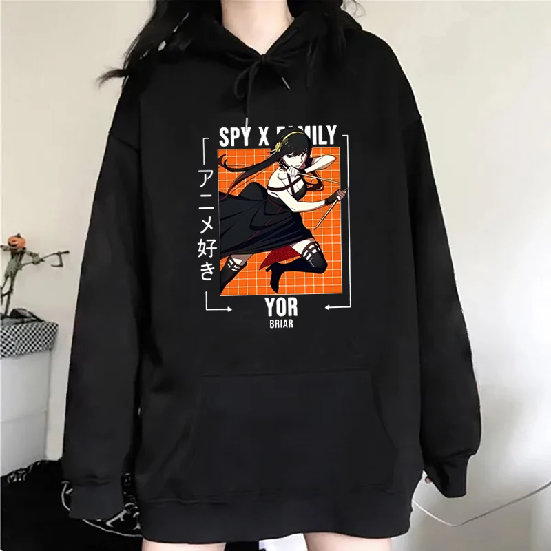 Nuovo divertente anime Yor Forger stampa felpa con cappuccio donna uomo pullover casual felpa personalizzata felpa taglie forti