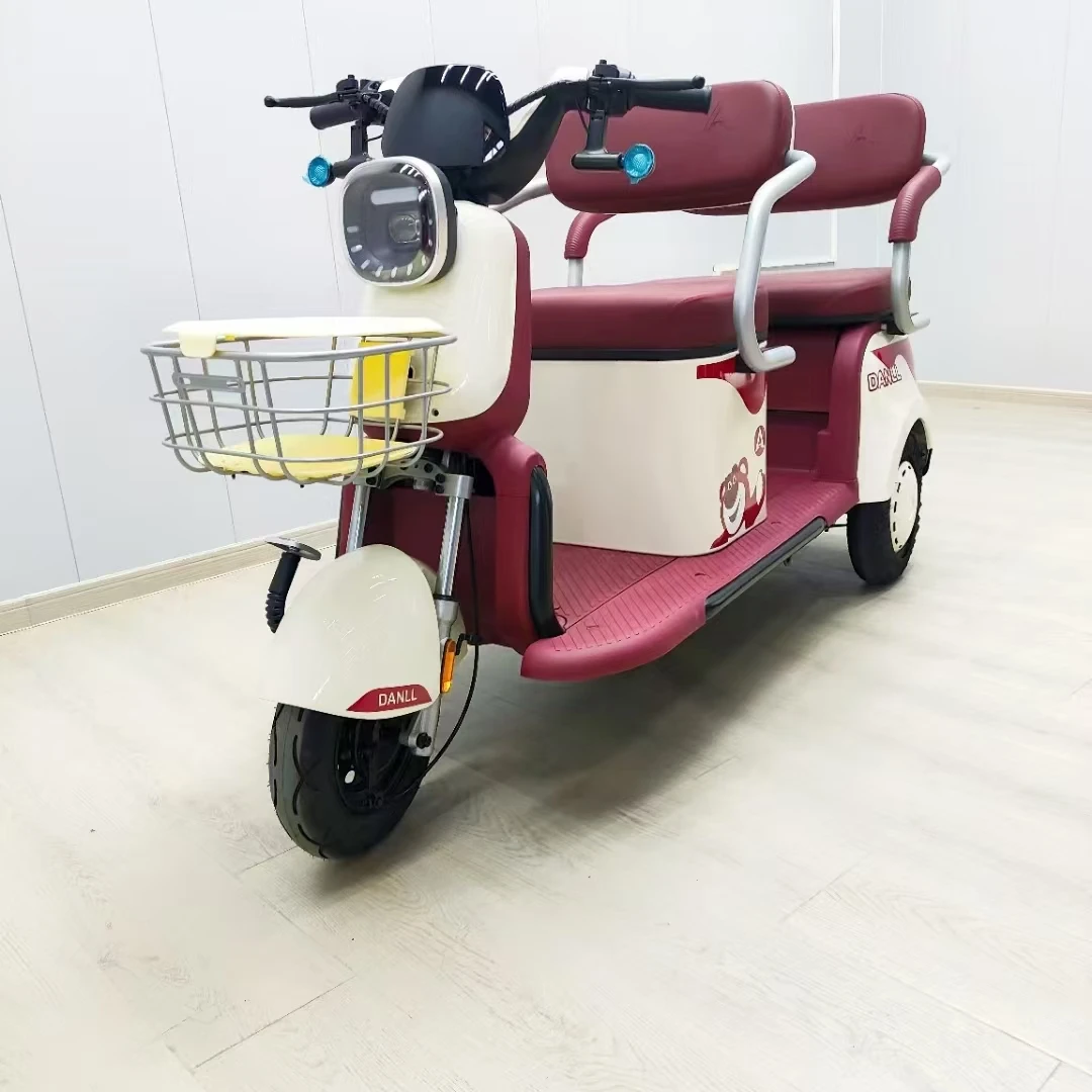 

2024 Индивидуальный электрический трайк высокой мощности со стальной рамой 60 В для грузов, 3 колеса с максимальной нагрузкой