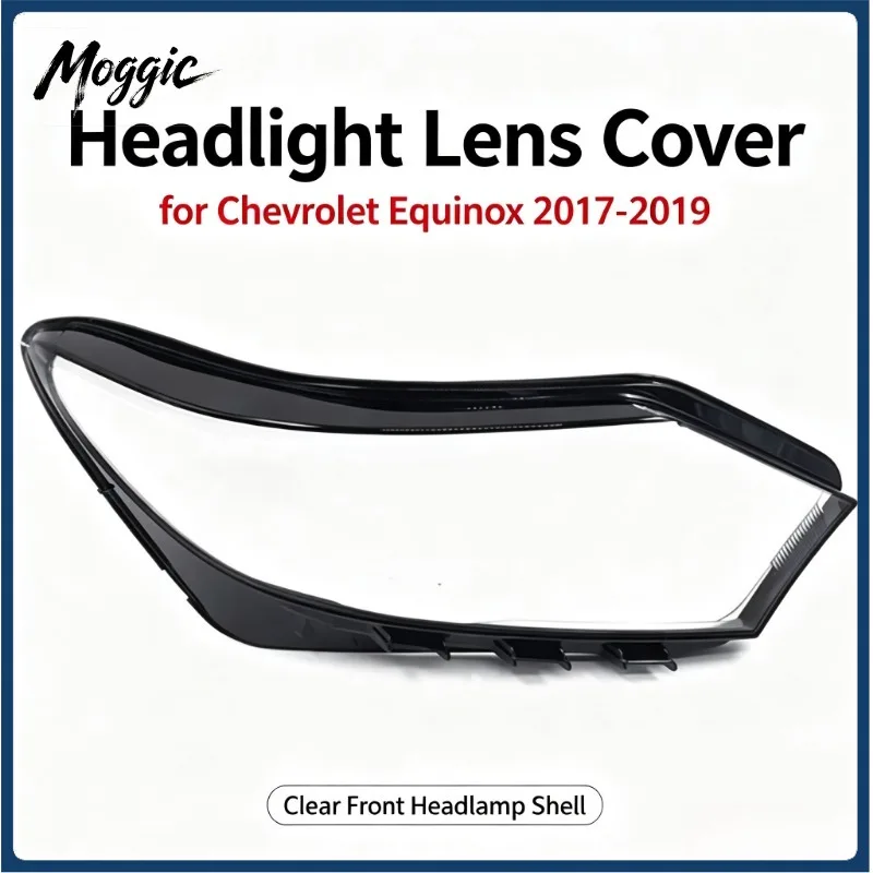 Moggic Fit For Chevrolet Explorer Front Headlight Lens Cover 2017 2018 2019 Left Right Replacement Upgrade Clear Plastic