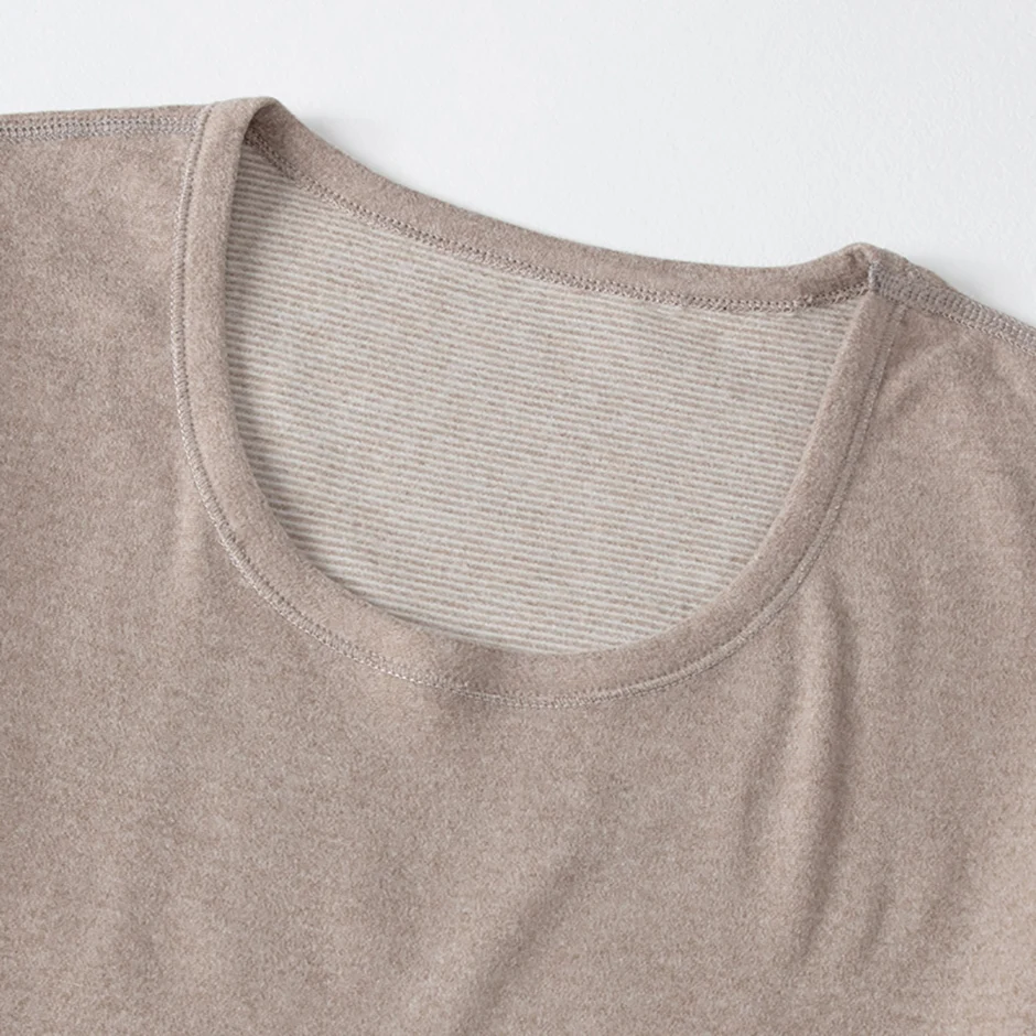 2/4 Stück Herren Einfarbig Einfache Herbst Und Winter Thermo-unterwäsche Bequeme Und Lässige Bottoming Unterwäsche Teenager Pyjama – Detail 16