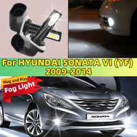 For HYUNDAI SONATA VI YF 2009 2010 2011 2012 2013 2014 2X LED Car Light Front Bulb Fog Lamp 20000LM Ultra Bright