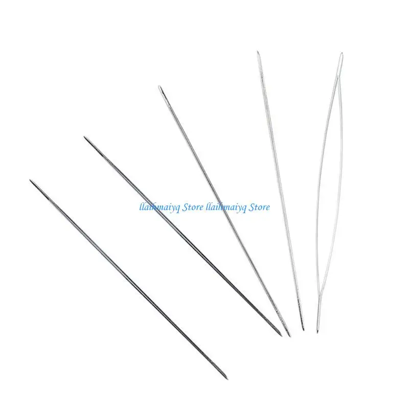 573B 5/6pcs Stainless Steel Beading Needle Jewelry Supplies Necklace Crafting Tool