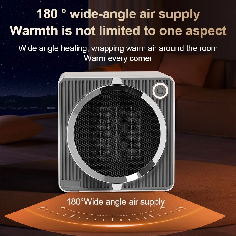 

500W Electric Heater Ceramic Heating PTC Hot Air Blower For Home Room Small Desk Fan Winter Heater Low Power Electric Hot Stove