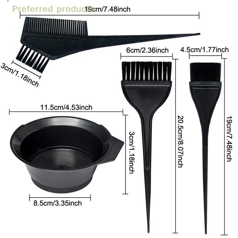 Professional Hair Coloring Kit Set for Barbers Salons And Home Use with Hairdressing Tools for Accurate Color Matching