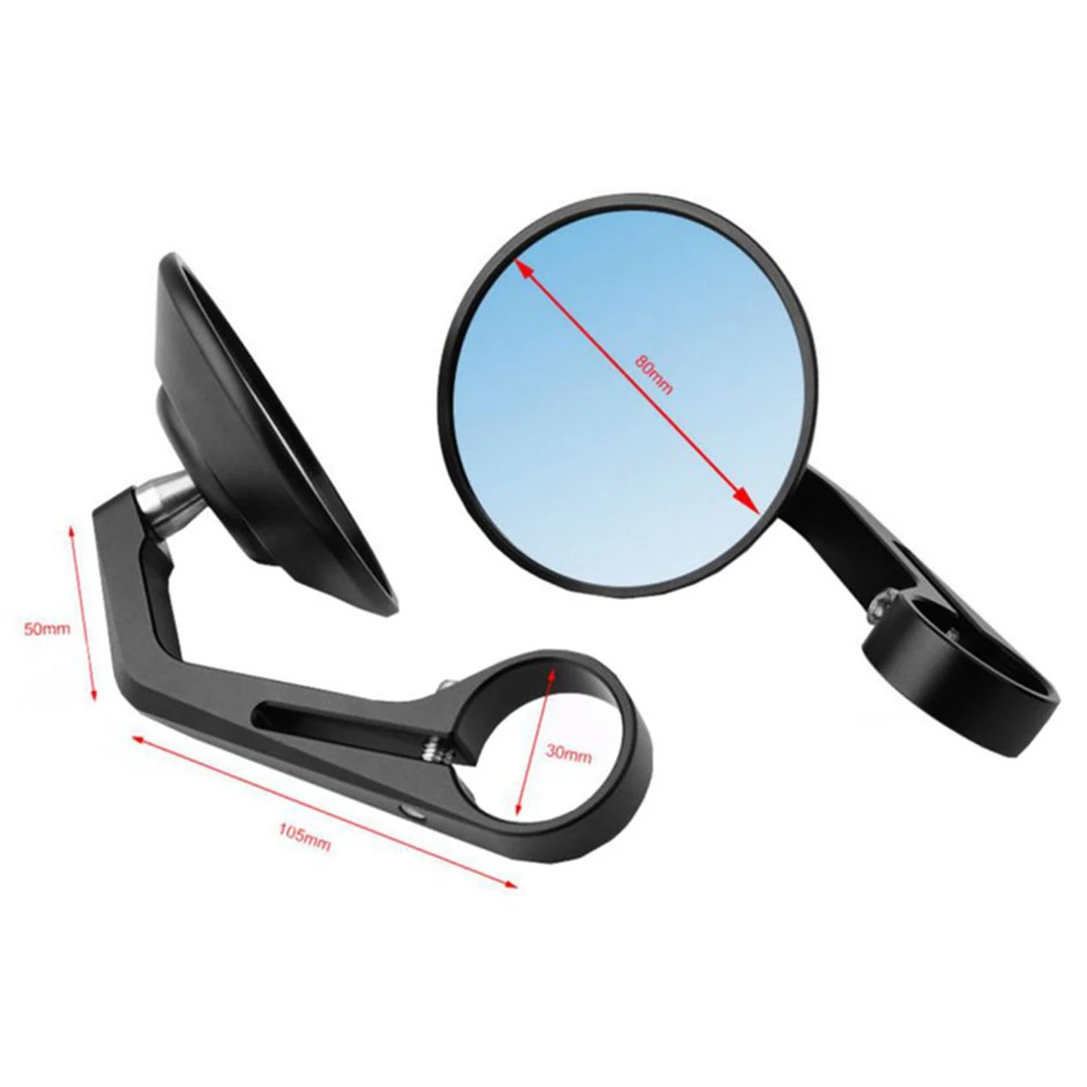 Motorcycle Rear View Mirror Black 7/8\