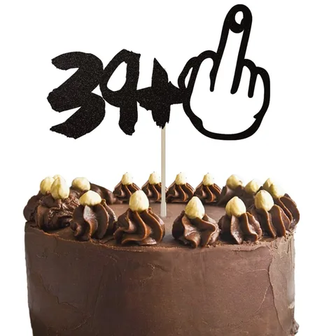 топ 10 украшение на торт на 40-летие - №4