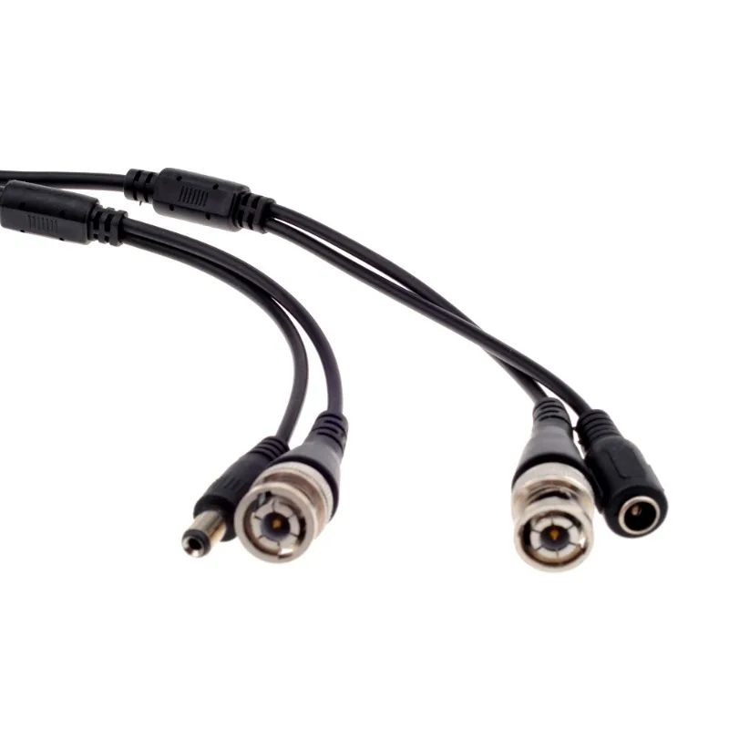 ESCAM BNC Cable 5M/10M/15M/20M/30M/40M/50M Optional CCTV Cable Video Output DC Plug Cable for AHD/Analog BNC System DVR Kit