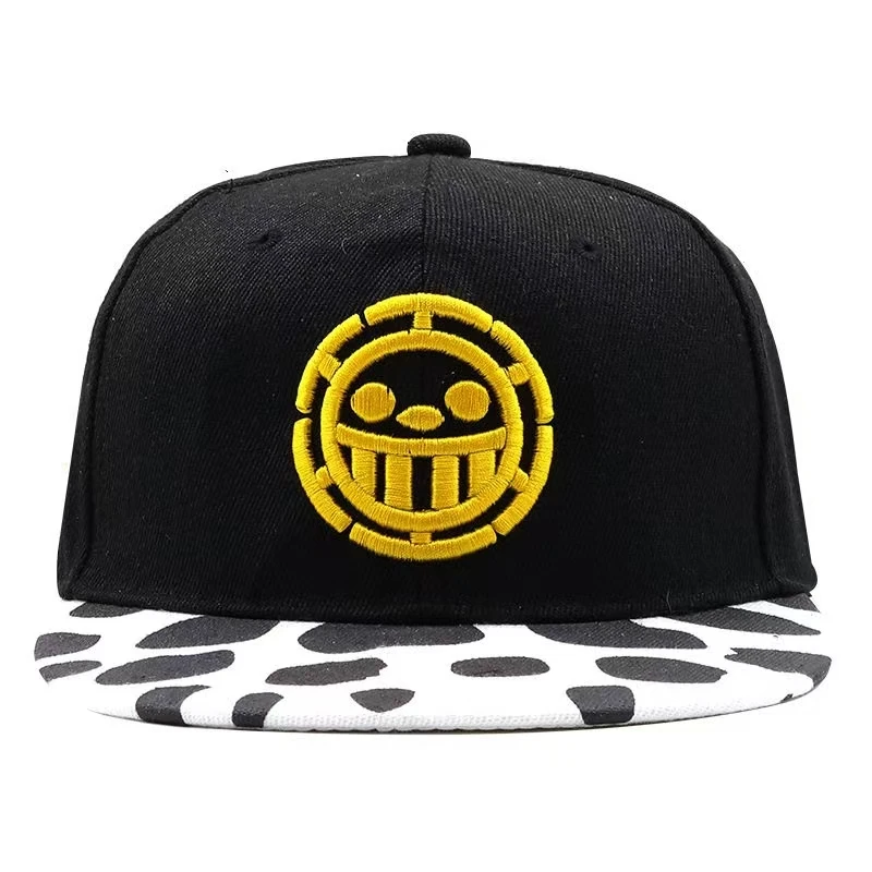 Anime One‑Piece Chopper Print Baseball Cap Unisex Flat Brim Hip‑Hop Snapback Hat Adjustable Sun Visor Hat For Men Women Fans