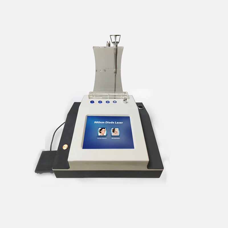 980nm Diode Two in One Pain Therapy for Removing Red Blood Vessels, Spider Nevi, Suitable for Beauty Salons