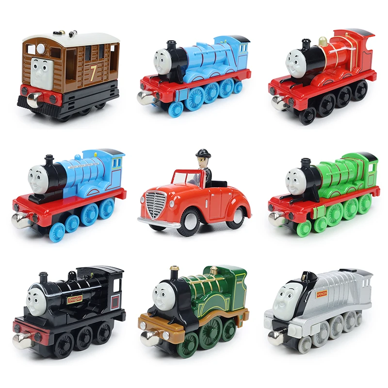 Magnetic Thomas and Friends Train Toys for Boys 1/43 Alloy Railway Gordon Emily Henry Douglas Children Toy for Boy Birthday Gift