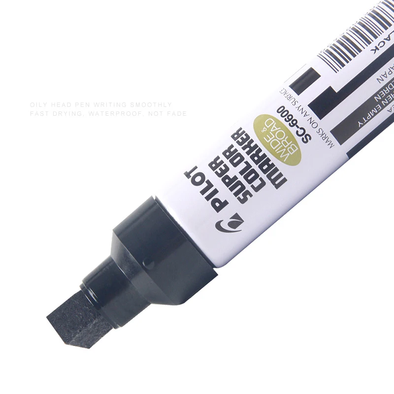 1 PILOT SC-6600 Large-capacity Single-point Marker Pen Fuel Tank Tip Pen Thick Tip Logistics Industry Marker Pen Tip