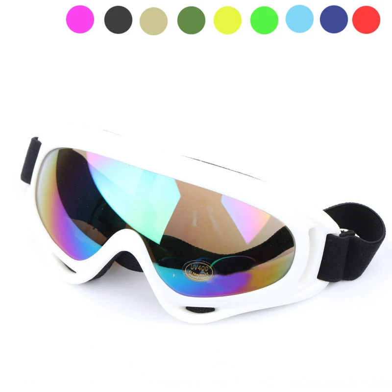 Colorful frame multi-color ski glasses X400 anti ultraviolet and windproof sports ski glasses snow goggles