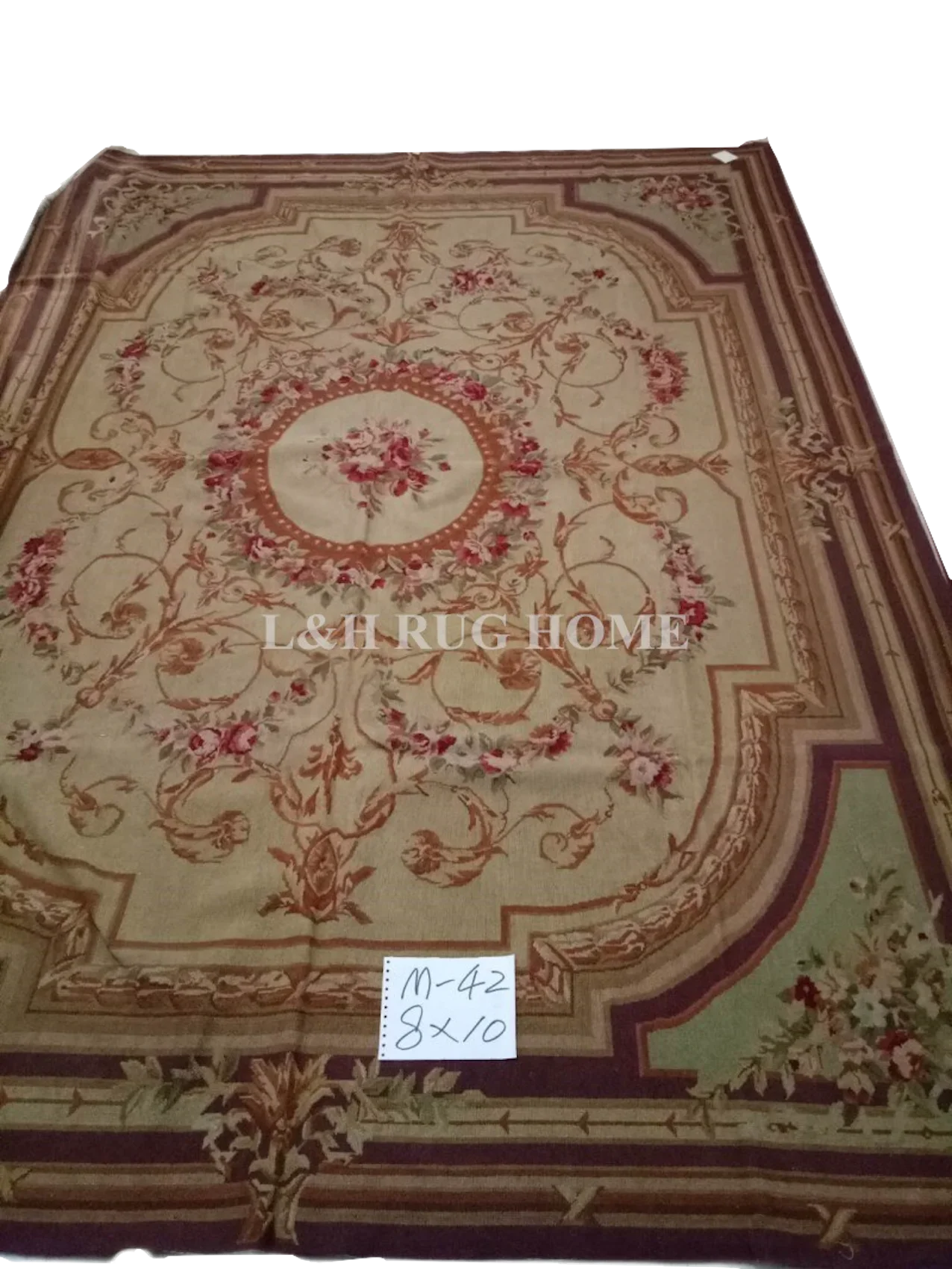 

Free shipping 8'X10' antique Hand Stitched needlepoint rugs, handmade wool rugs wholesale prices NEW STORE PROMOTION