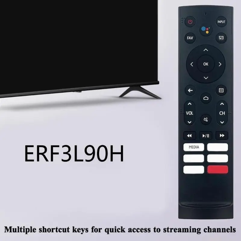 E56B ERF3L90H Television Remote for ERF3B90H 120L9GCINE120A 120L9GU 4K Displays ABS, Customizable