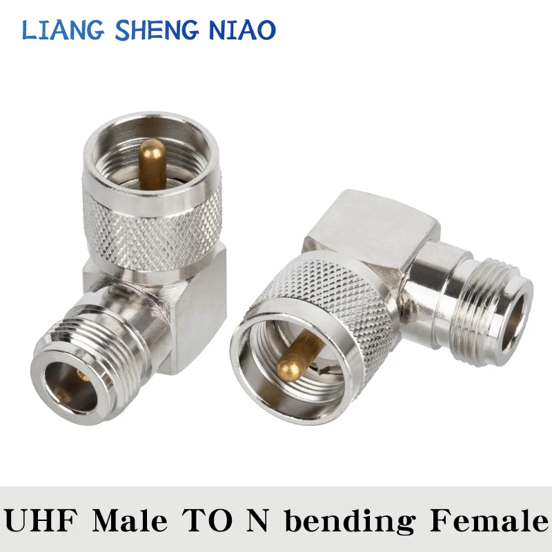 1pcs UHF SO239 PL259 TO N Connector UHF Male Jack To N bending Female Plug SL16 RF Coax Connector Straight Adapter 90 degree