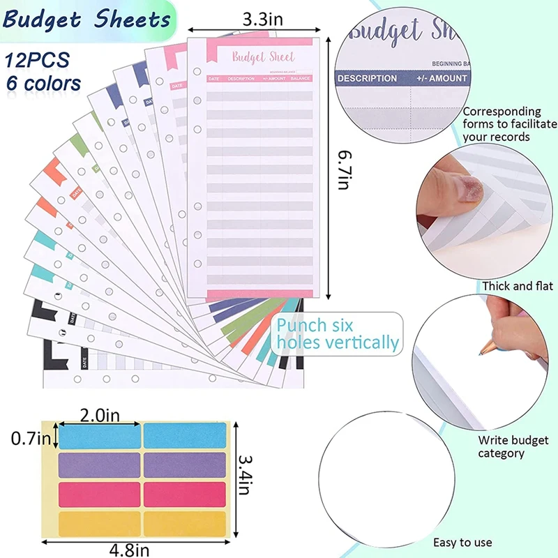 بو الجلود دفتر الموثق ، الموثق الميزانية ، المظاريف النقدية لوضع الميزانية ، المنزل ، المكتب ، اجتماع ، A6