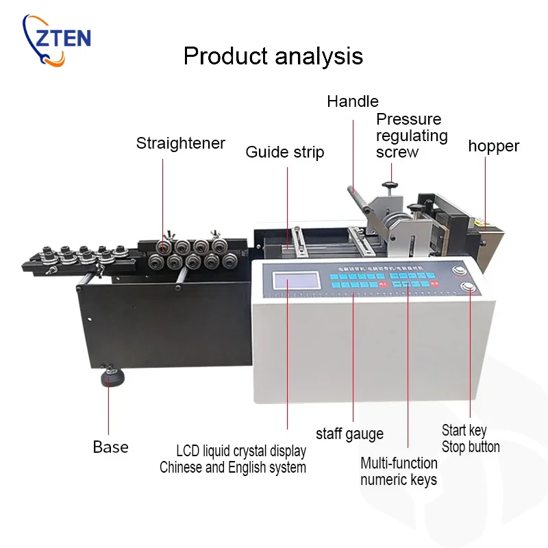 Automatic Cutting Machine 50-60HZ 30-120pcs/min Metal Wire Rope Iron Steel Copper Aluminum Wire Cutter Cutting Machine