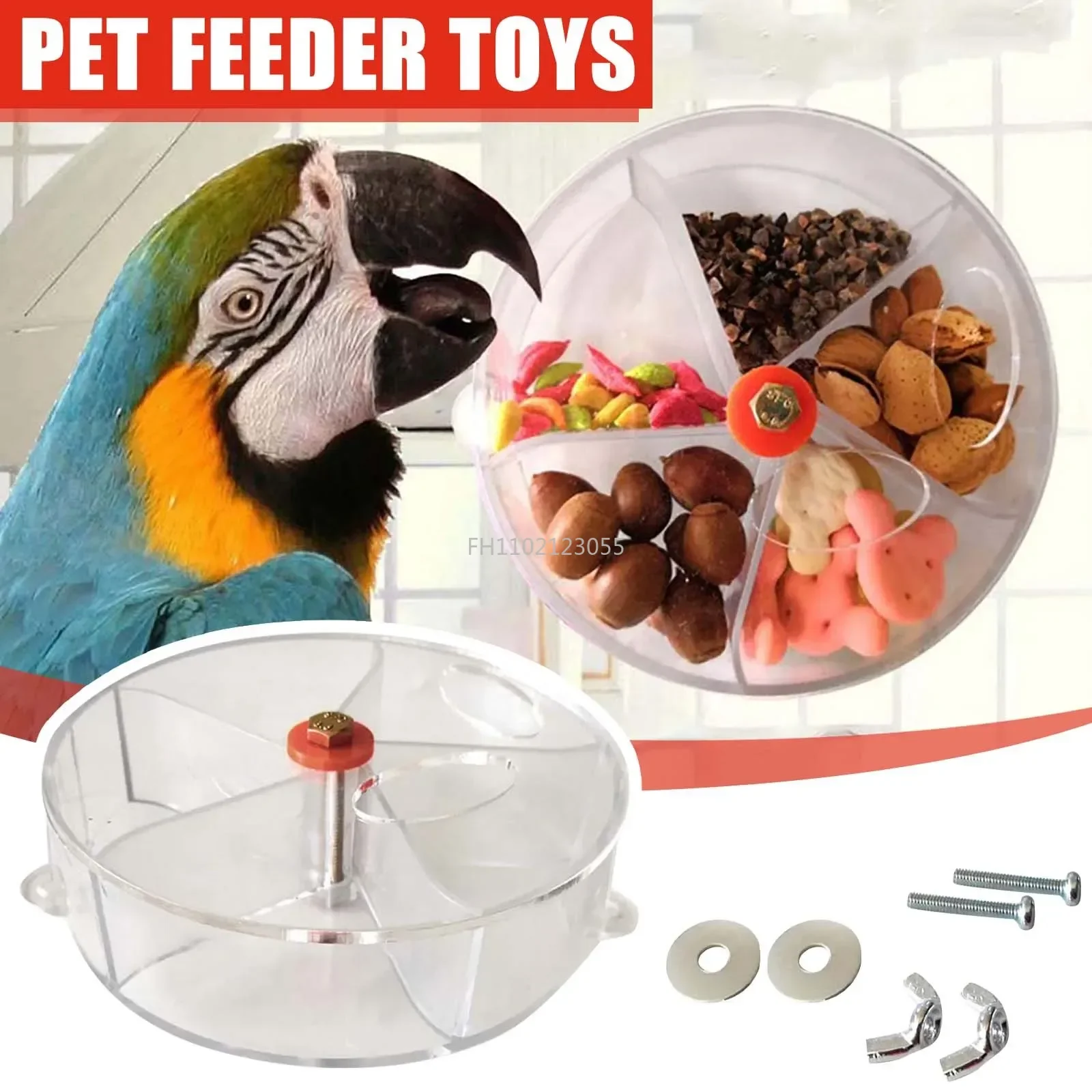 Parrot Nibbling Toy Bird Toy Wheel Cake Forager Interactive Compartmentate Box Fidget Toys Pack Игрушки Zabawki Dla Dzieci