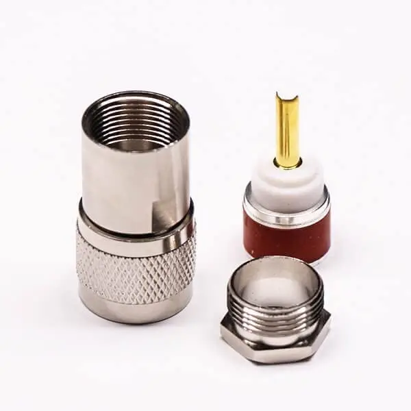 UHF Male Connector Straight Clamp Type Cable 5D-FB