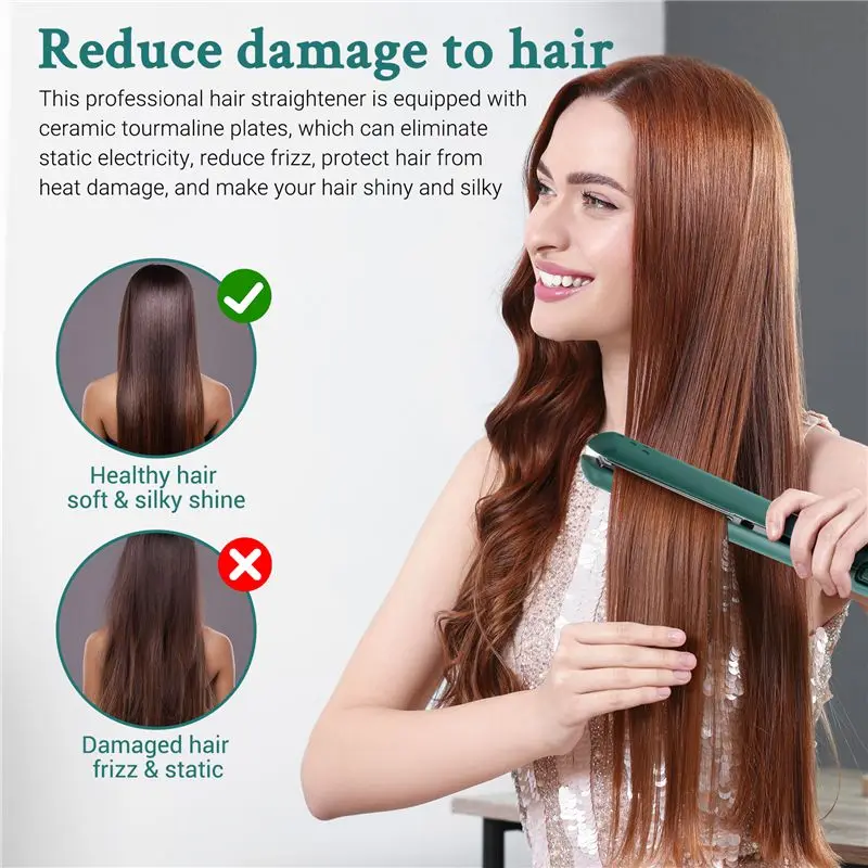A44I-USB Cable Mini Portable Hair Straightener For Straight And Curling Dual-Use Curling Irons For Students