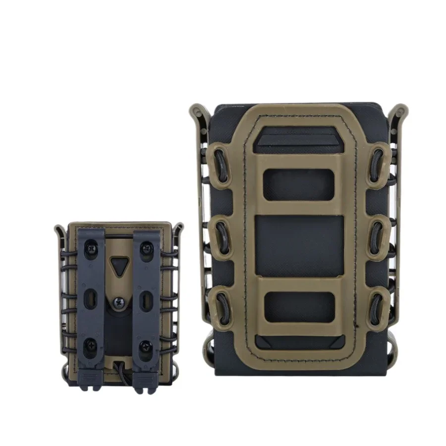

Tactical waist hanging MOLLE quick pull box 5.56 & 7.62 scorpion elastic cover outdoor multi-purpose tool fanny pack