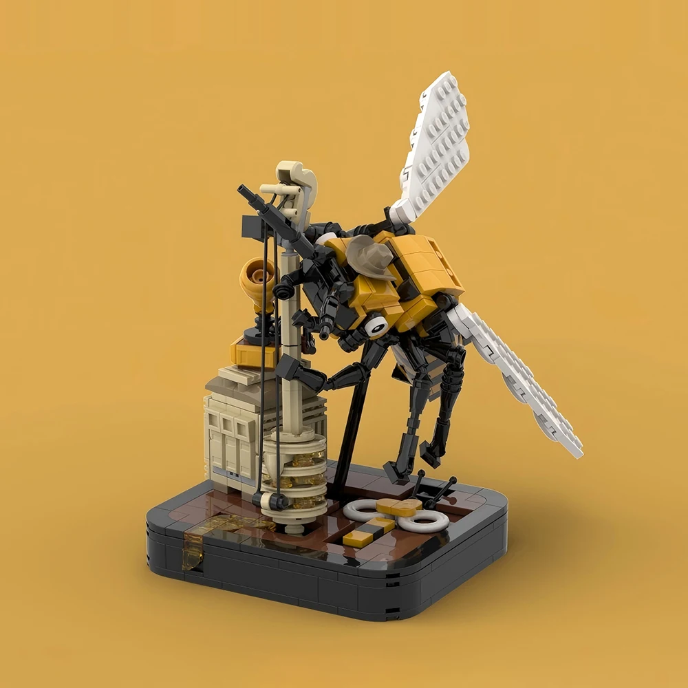 New MOC Creative Desktop Ornament Honeycomb Live Performance Model Building Blocks DIY Modular Assembly Children's Toy Boy Gift