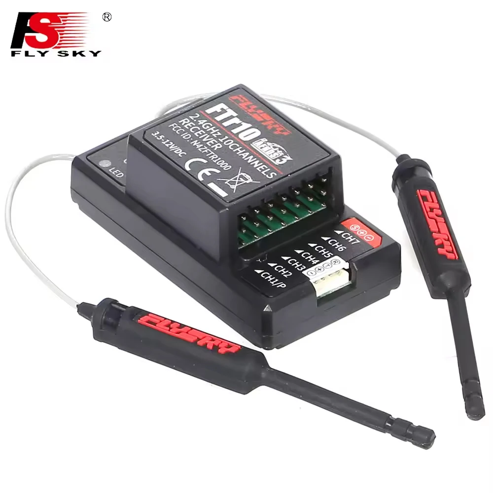 FlySky FTr10 FTr16S 2.4G Two-Way Dual Antenna Receiver PPM/IBUS AFHDS3 for Flysky PL18 FPV Racing Drone RC Parts