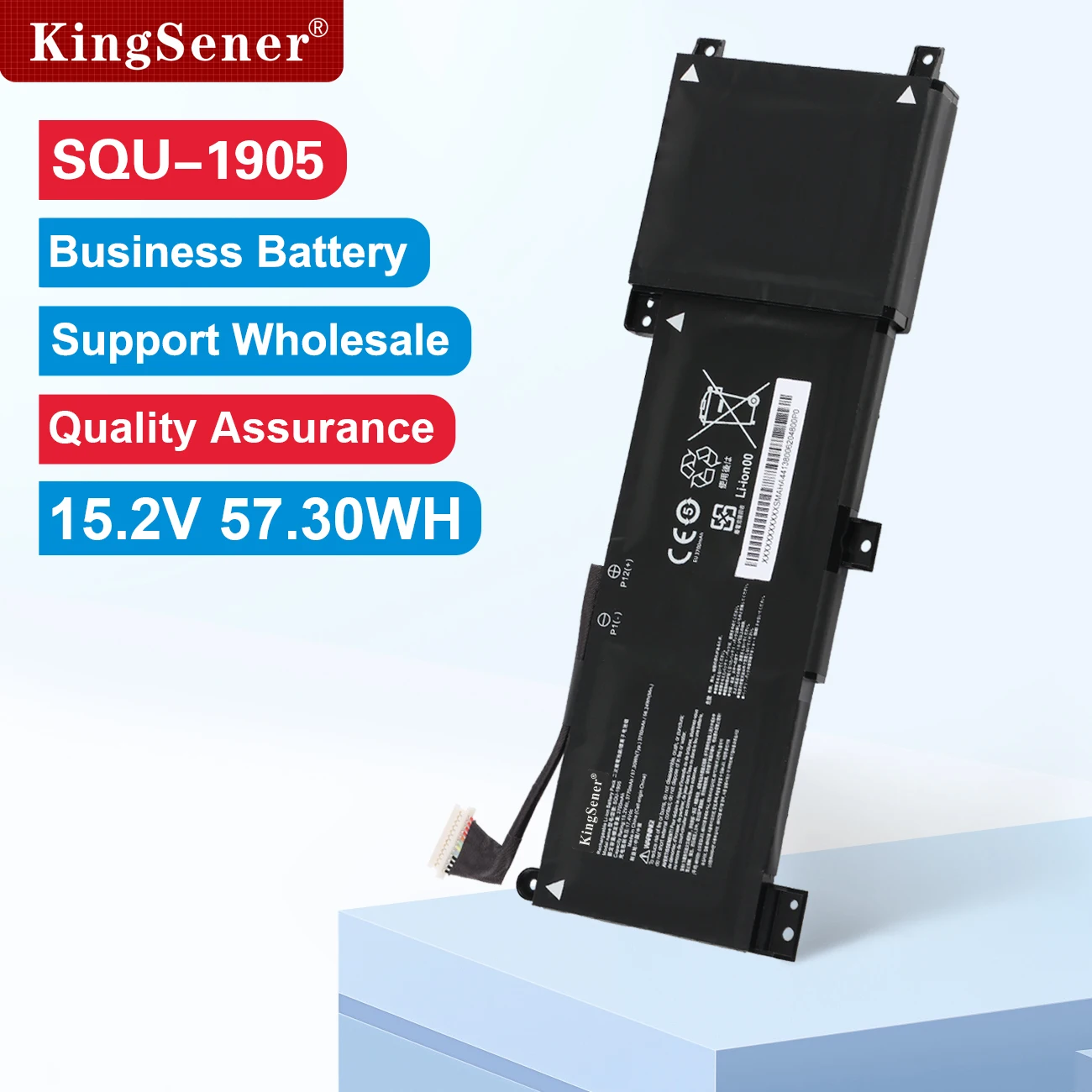 

KingSener SQU-1905 SQU-1904 Laptop Battery For AORUS 15-XA 15-WA 15-SA 15-X9 15-W9 For Thunderobot 911 Pro Series 15.2V 3770mAh