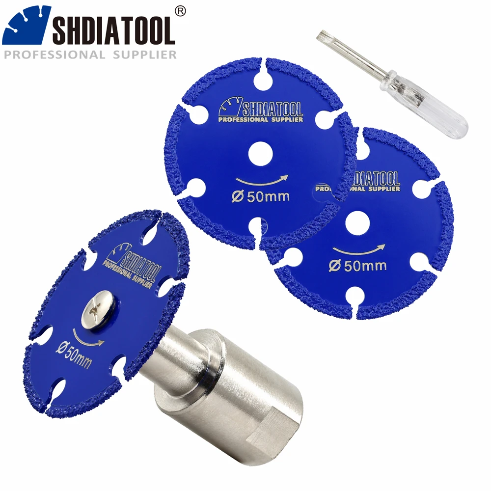 SHDIATOOL мини-резной железный диск диаметром 30/40/50 мм, алмазная пила, съемный фланец M14, ручной инструмент, стальная металлическая труба, пластина для резки ногтей