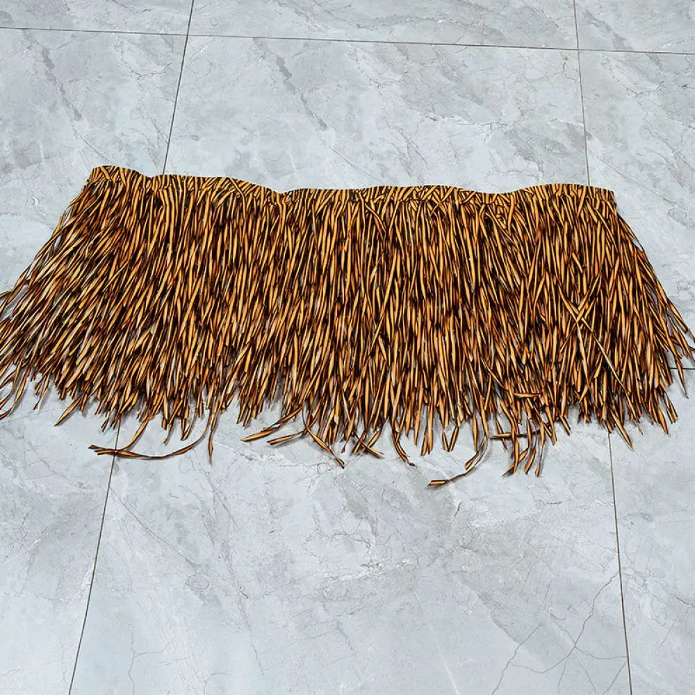 Synthetic Thatch Roof Tile PE Plastic Simulation Straw Sheet For Garden Gazebo Hut Backyard Resort Landscape Decoration