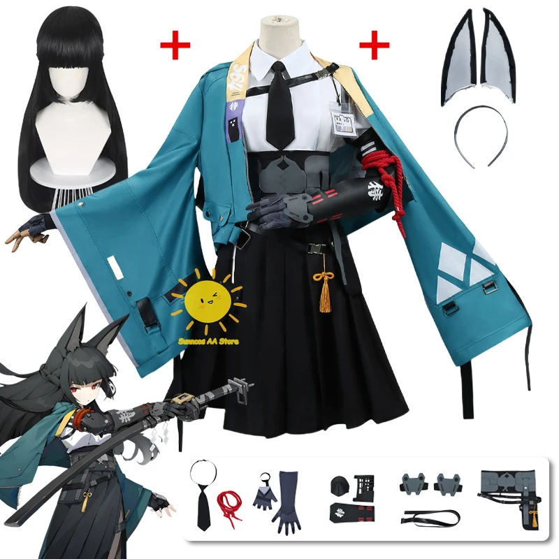 

Game Hoshimi Miyabi Cosplay Zenless Zone Zero Cosplay Costumes Hoshimi Miyabi Uniform Necktie Headwear Halloween Party Cos Women