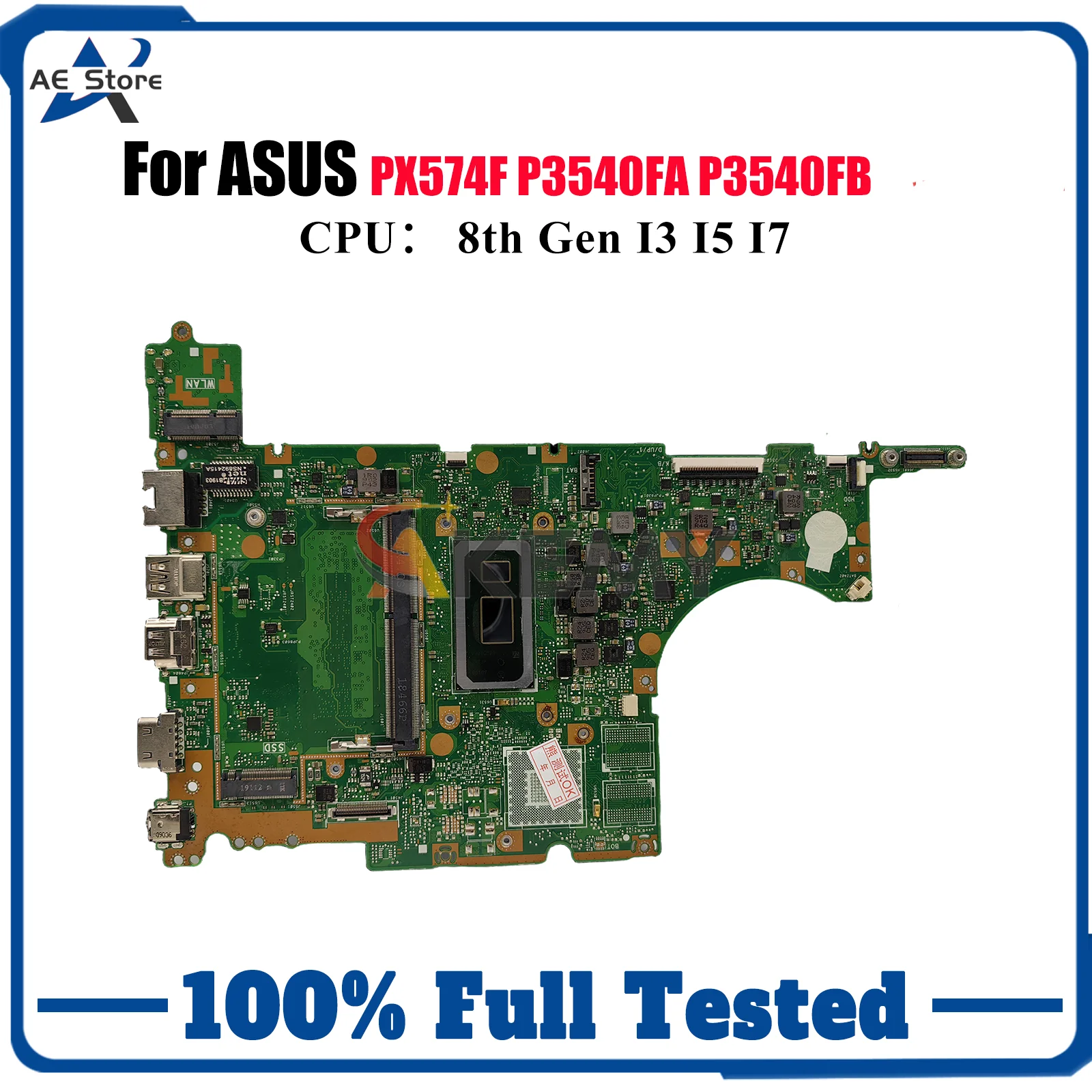 

P3540FA Материнская плата для ноутбука ASUS ProArt P3540F P3540FA P3540FB PX574F Материнская плата для ноутбука с процессором I3 I5 I7 100% tests OK stk
