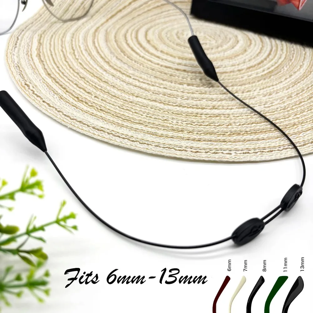 3 Stück universelle, verstellbare Brillenbänder aus Silikon, rutschfest, für Damen und Herren, als Sicherheitsbrillenhalter. – Detail 6