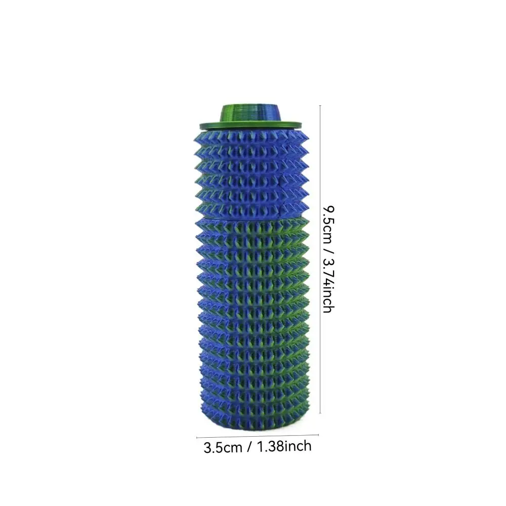 Trendy draaibaar mini-greepspeelgoed met stekelige 3D-printen Pijn Zintuiglijk speelgoed Stressverlichting Draagbaar massagespeelgoed voor volwassenen