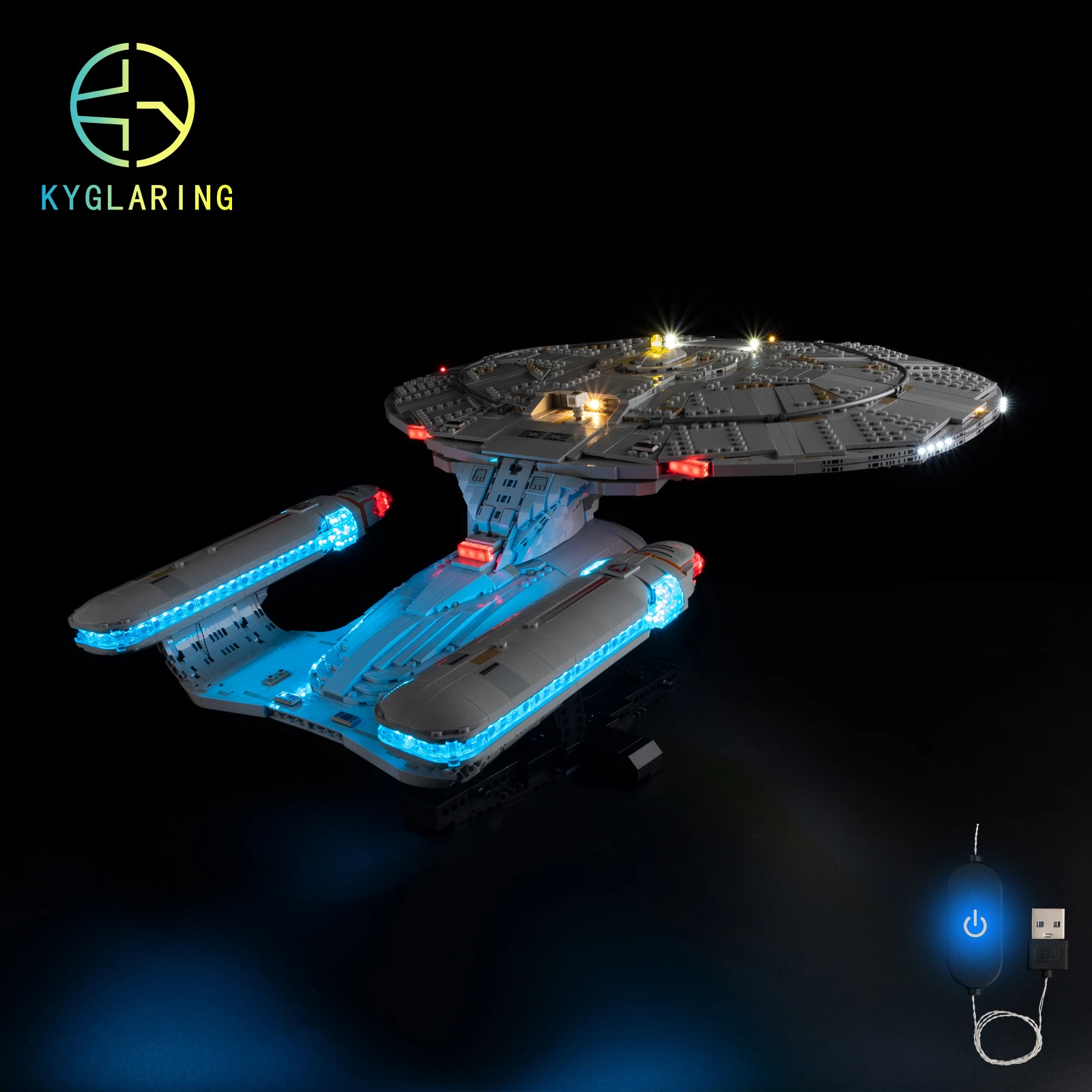 

Kyglaring Led Lighting Set Diy Toys for Star Trek: U.s.s. Enterprise Ncc-1701-D 10356 Building Blocks (No Model)