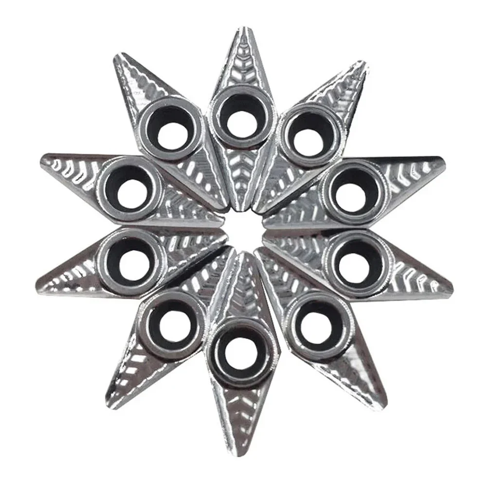 2025 VCGT110308-AK H01 Silver Carbide Turning Inserts For Aluminum CNC Lathe Precision= Cutting Tool Set For Industry