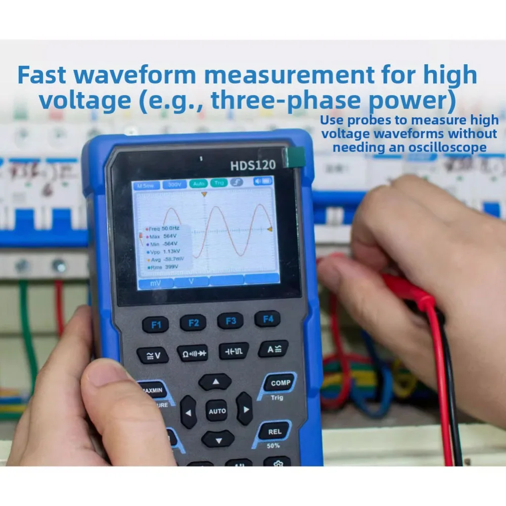 Digital Multimeter with Intelligent Probe Detection and CAT III 1000V Safety Standard for High Voltage Testing