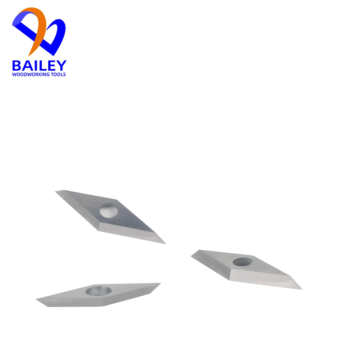 BAILEY 10PCS 28x4x2.5mm Diamond Carbide Replacement Cutter Inserts Knives With Radius Point for Edge Banding Machine