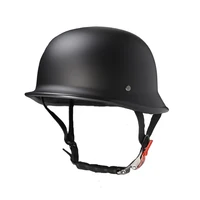 Medio casco abierto para motocicleta, casco de protección de crucero retro alemán, adecuado para adultos y niños, cascos de seguridad para montar