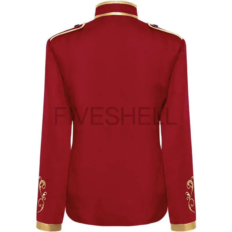 Zizi 2025 Cosplay Medieval bordado dorado rey Príncipe renacentista disfraces de Halloween chaqueta prendas de vestir traje superior rojo negro azul W