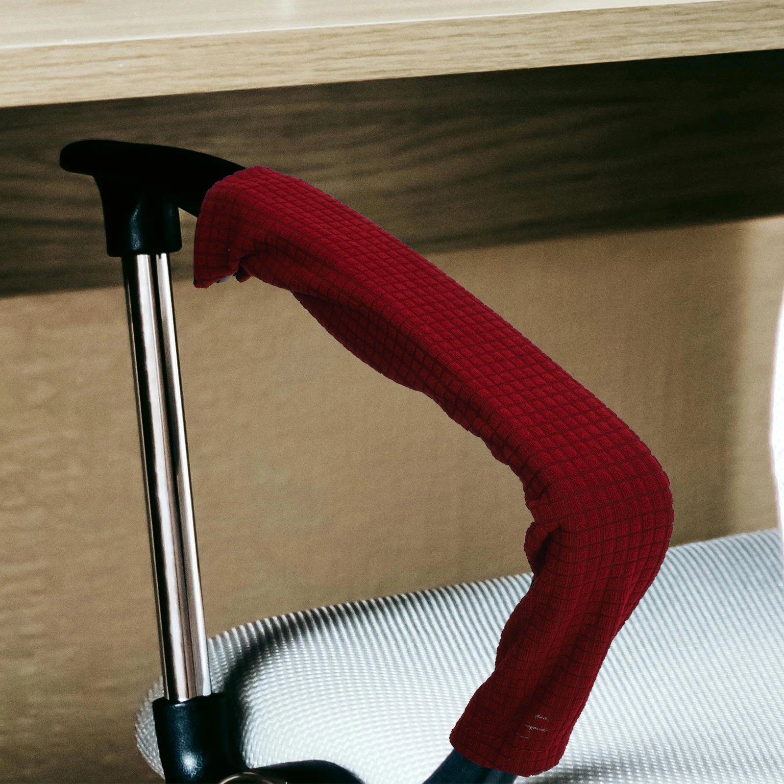

Elegant Waterproof Armrest Covers For Office Chair Arm Protectors Stretchable Chair Polyester