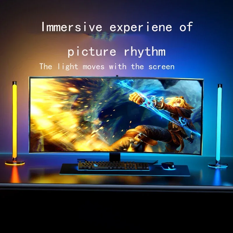 Smart Immersion RGB Computer Monitor Synchronization Light Strip, Dream Color PC Backlight Rhythm Pickup for Game Room Decor