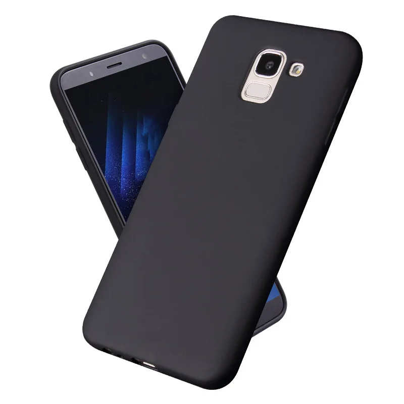 Matte Case For Samsung Galaxy A6 A8 Plus J6 J8 2018 J4 Plus 2018 S8 S9 S10 S20 Plus S20 Ultra Soft Candy color Silicone Cover