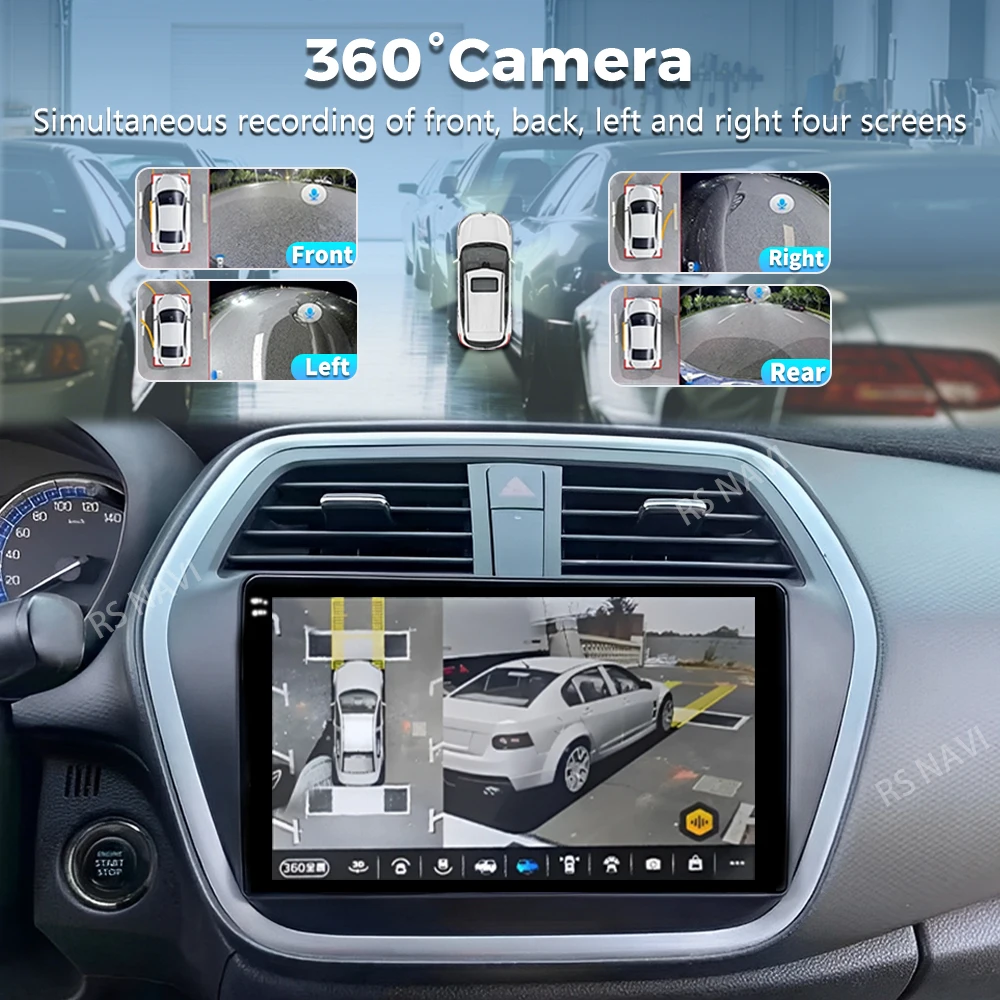 التوصيل والتشغيل أندرويد 15 Carplay راديو السيارة التلقائي لسوزوكي SX4-CROSS 2014 - 2017 الوسائط المتعددة مشغل فيديو GPS ستيريو رئيس وحدة 4G