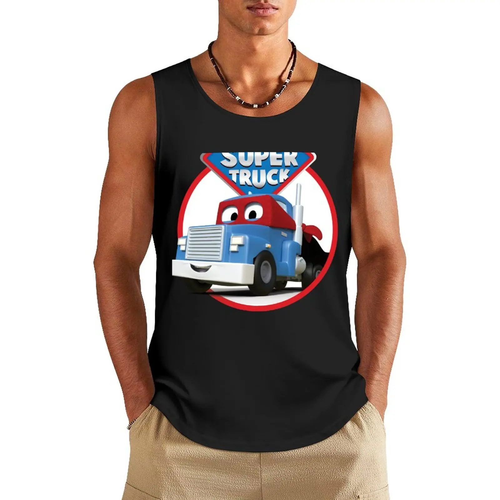 

Майка Carl the Super Truck of Car City, спортивная одежда, спортивная одежда для мужчин, сексуальный костюм, мужская футболка без рукавов