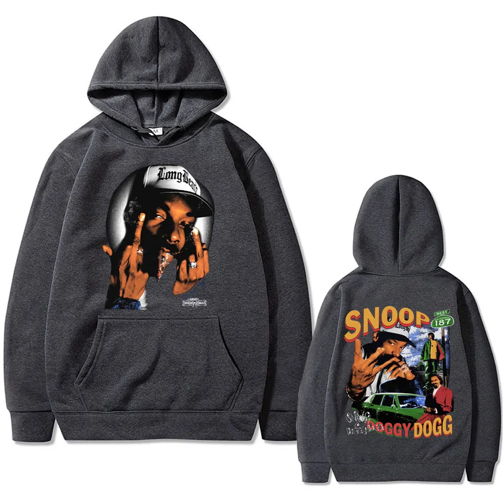 Rapper Snoop Dogg Graphic Hoodie Men Women Fashion Casual Vintage Hooded Sweatshirt Men's Hip Hop Oversized Pullover Tracksuit
